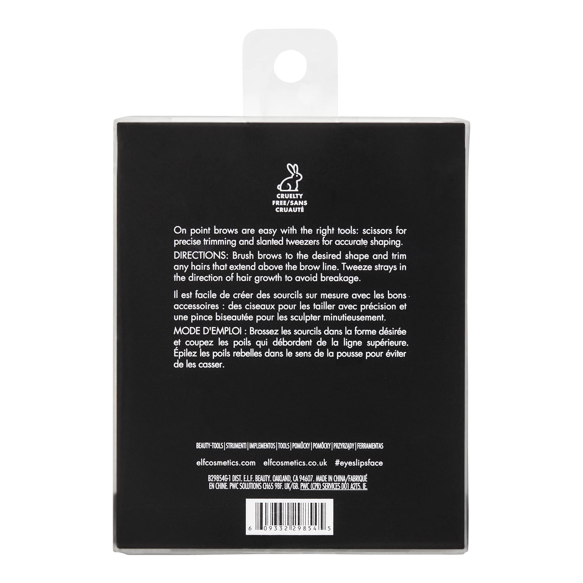 e.l.f. On Point Brow Kit, Duo Of Pro-quality Eyebrow Scissors & Tweezers For Shaping Eyebrows, Great For Precise Shaping, Vegan & Cruelty-Free